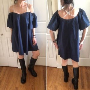 Lumiér 💙 navy midi dress